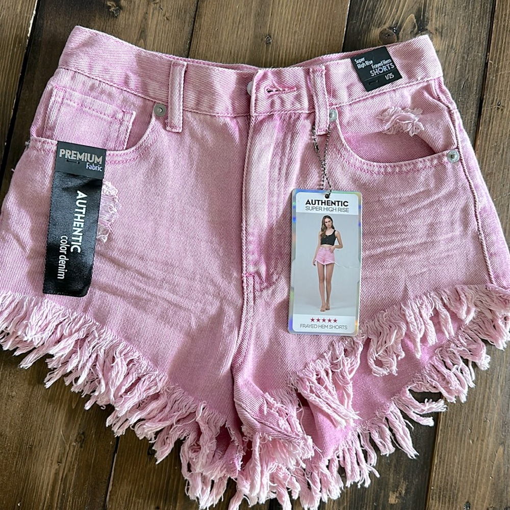 Pink shorts authentic super high-rise shorts size 1/25 size 5
